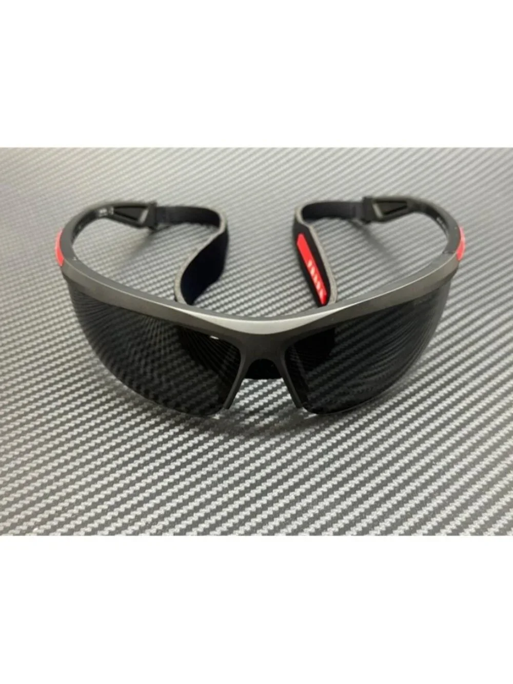 New Prada Linea Rossa Men Black Sunglasses 96-10-130
